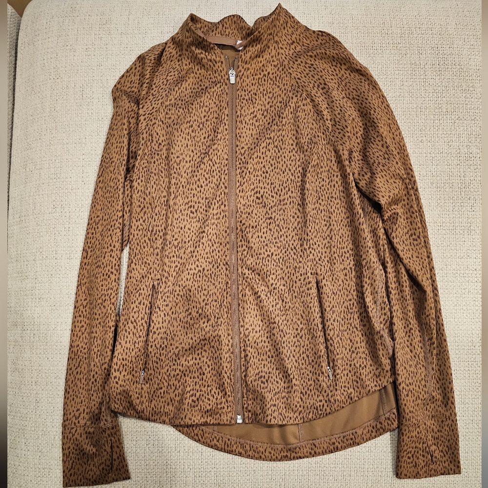 Athleta Leopard Jacket Large